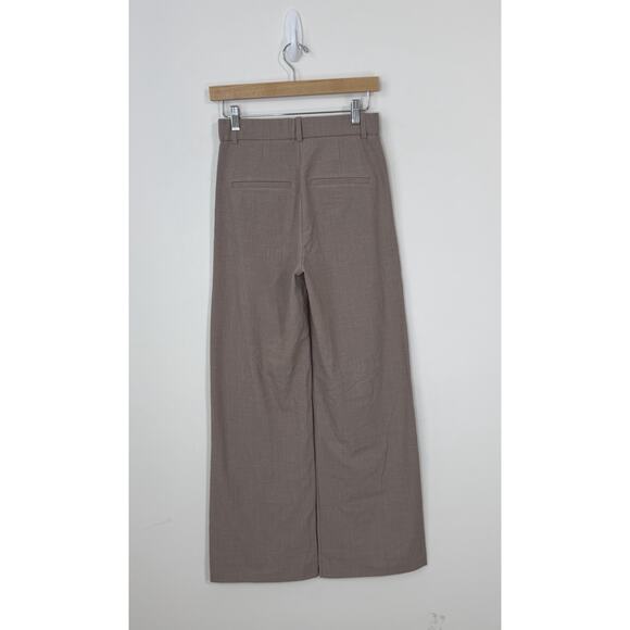 NWT Abercrombie & Fitch Ultra High Wide Leg Trousers Women's Size 25 / 0R Taupe - Picture 7 of 14